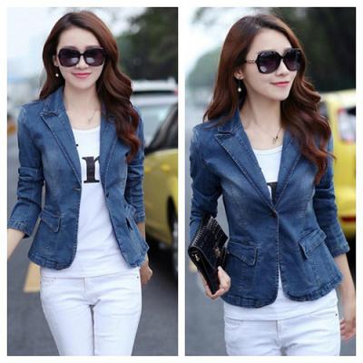 ÁO KHOÁC JEAN NỮ CỔ VEST - NK310